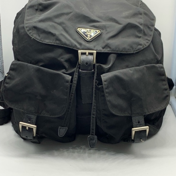 Prada authentic black nylon travel duffel backpack - Picture 2 of 16